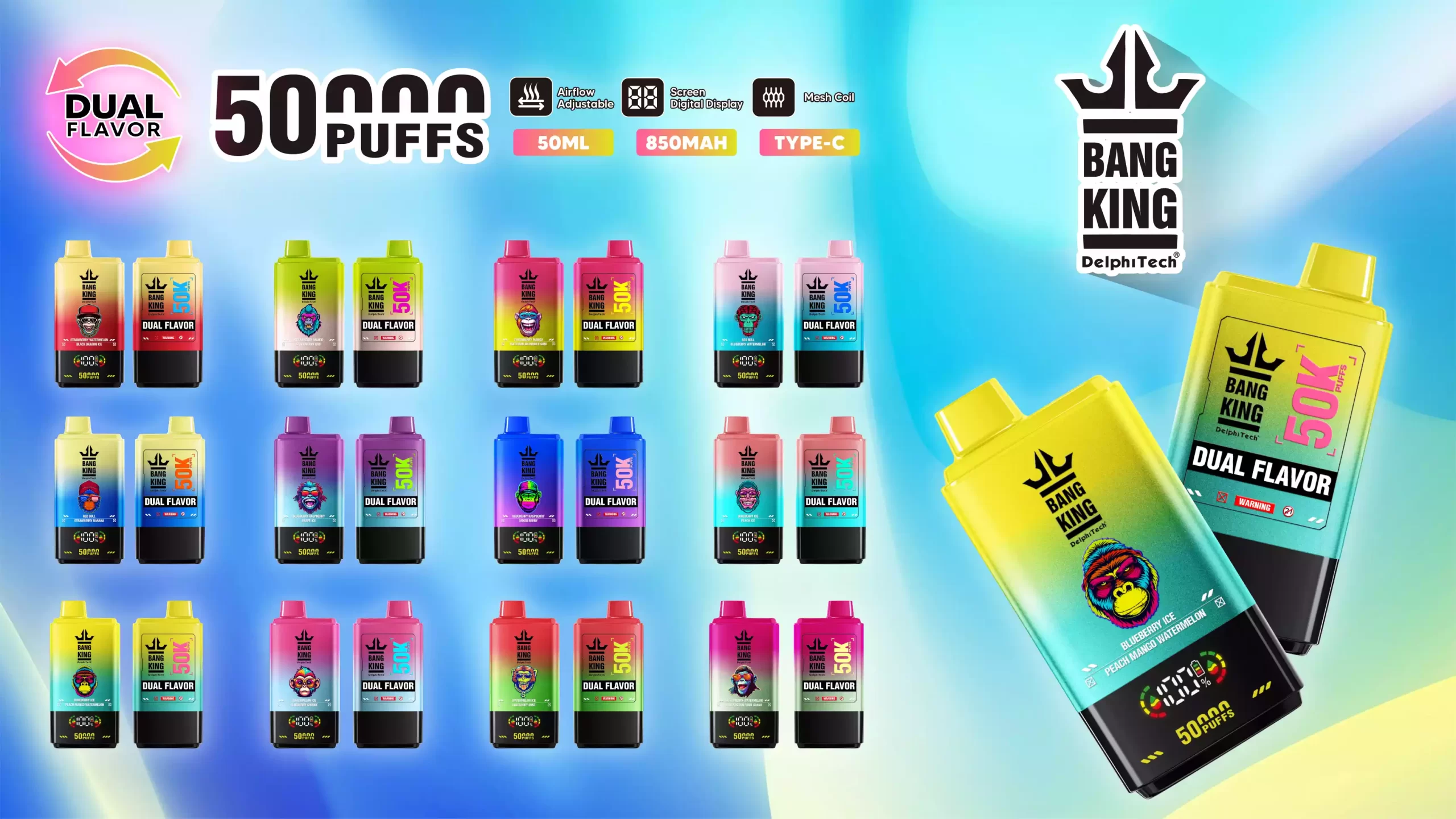 Bang King dual flavor system
